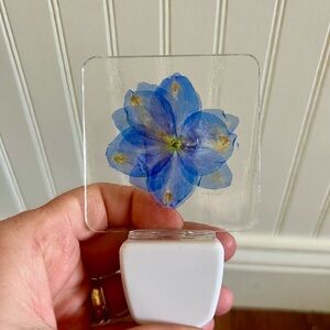 Blue Floral Night Light